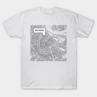 Amsterdam Hand drawn Map T-Shirt